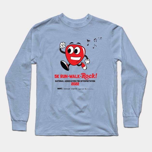 NAI 5K 2022: Guitar Pick Character Long Sleeve T-Shirt by pcaputo@interpnet.com